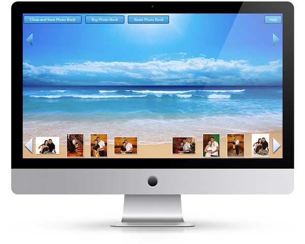 Photo Book Kiosk Mockup background