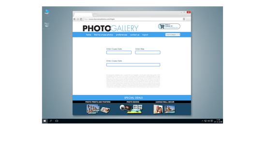 Storefront Webpage example 2